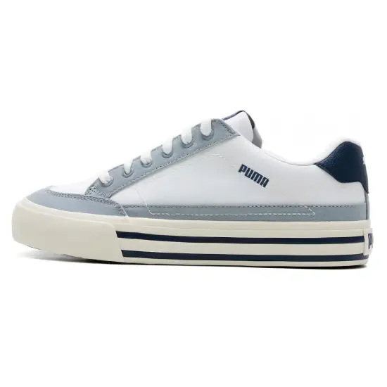 Puma Court Classic Skateboarding Shoes Unisex Low-top White/Blue