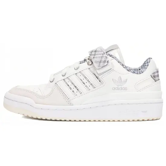 Adidas Forum Low Crystal White Plaid Women's
