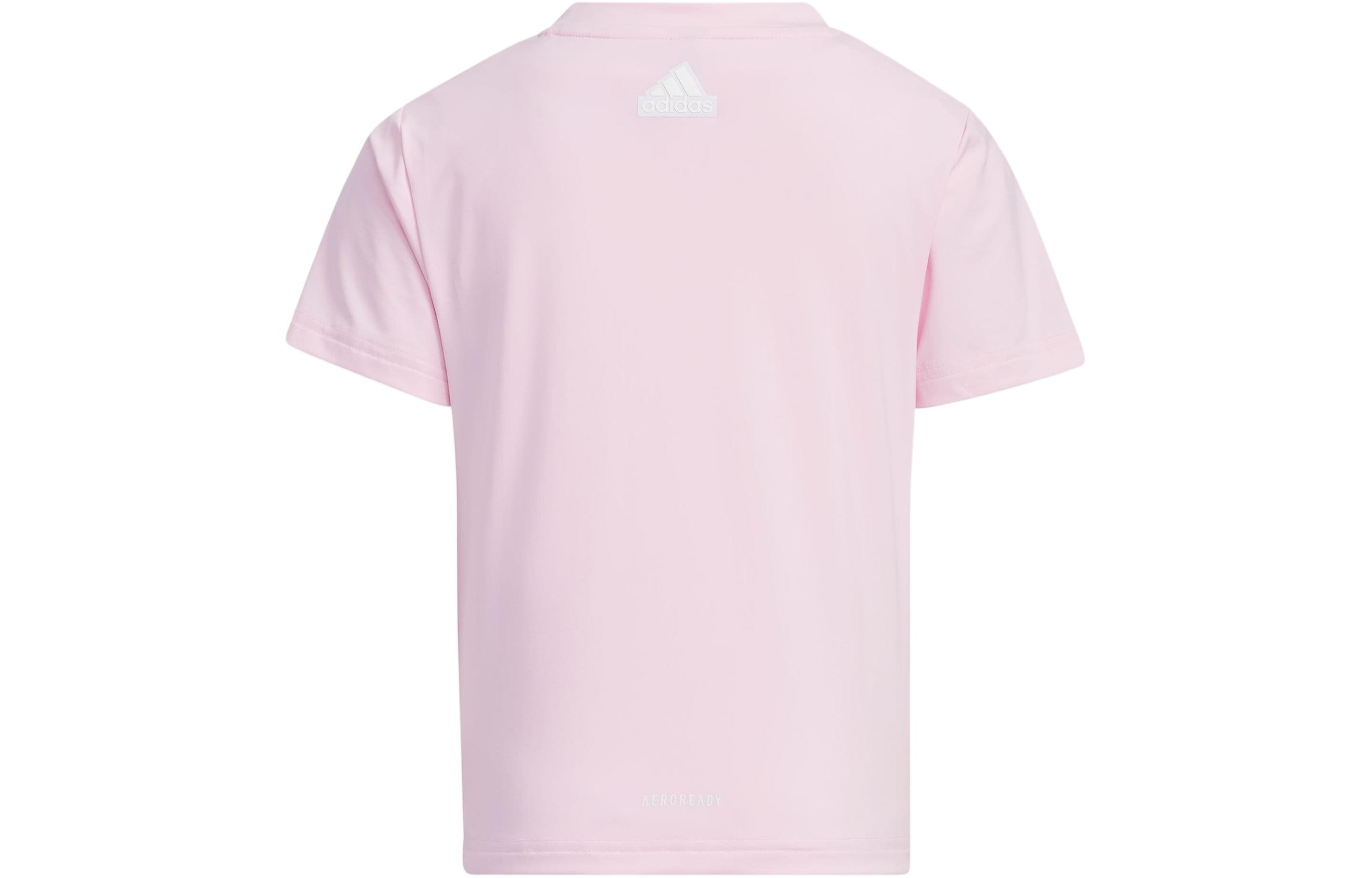 Детская футболка adidas ESSENTIALST (розовая) — фото 2