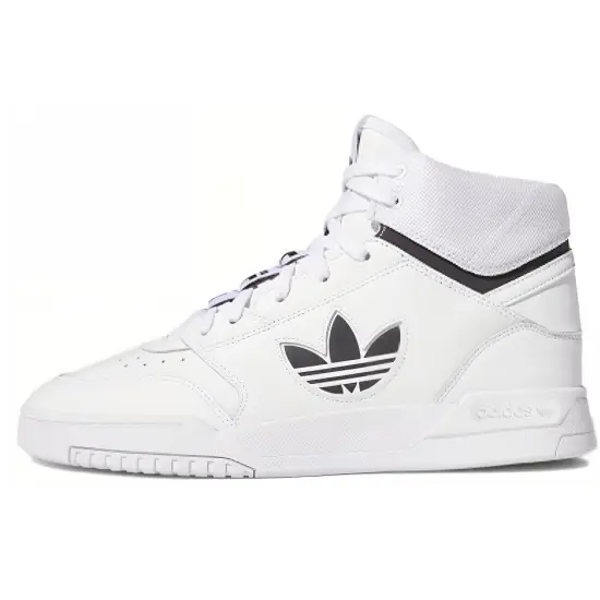 Adidas Originals Drop Step Skateboard Shoes Unisex High-top White/Black