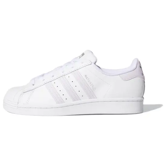 Adidas Superstar White Purple Tint Women's