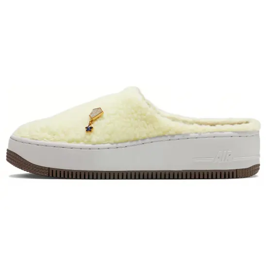 Nike Air Force 1 Skateboarding Shoes Women's Low-top Beige/Yellow