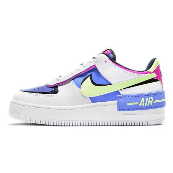 Nike Air Force 1 Low Shadow White Sapphire Barely Volt Women's