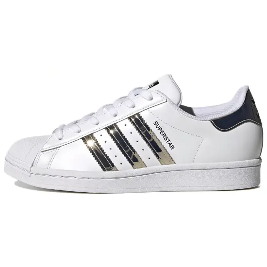 Adidas Superstar Cloud White Silver Metallic Women's