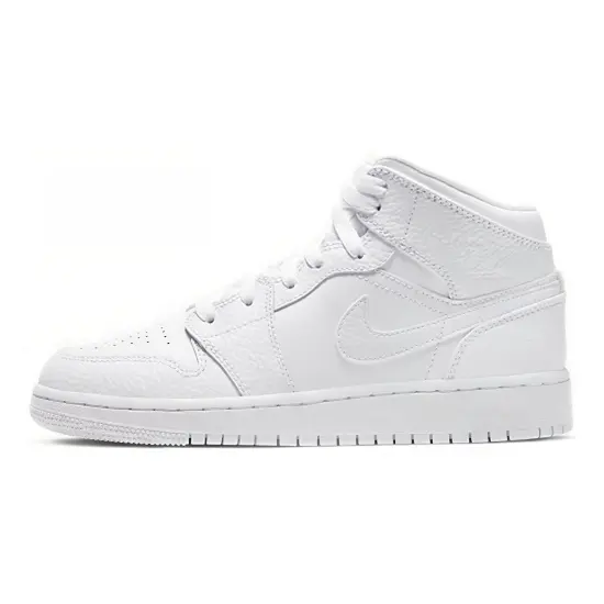 Jordan 1 Mid GS Triple White