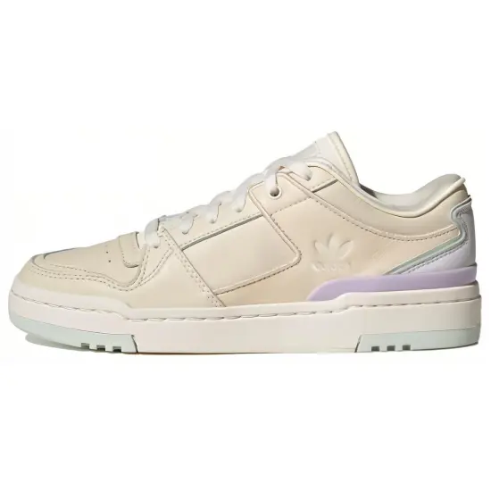 Adidas Originals FORUM Skateboarding Shoes Women's Low-top Off-white/purple