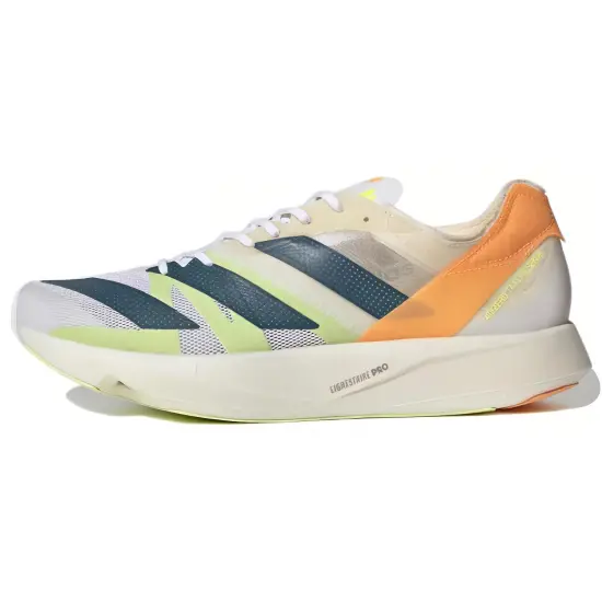 Adidas Adizero Takumi Sen 8 Running Shoes Unisex Low-top Grey/Green/Orange