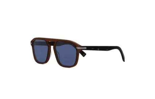 DIOR Plastic Irregular Shape Sunglasses Men's Brown