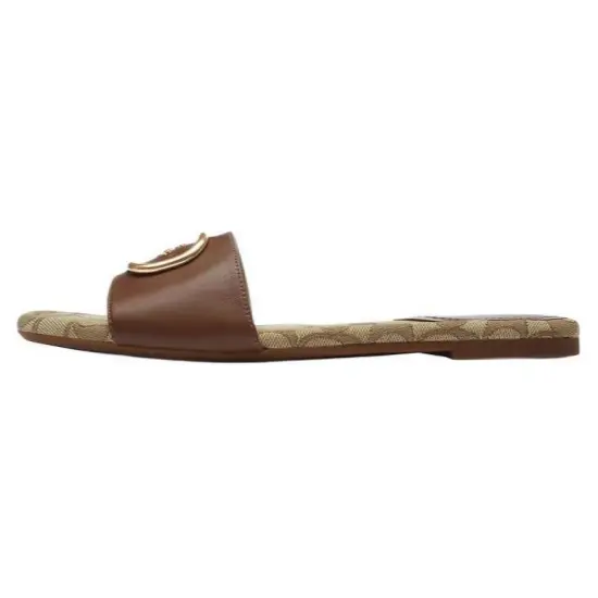 COACH Slide Slippers Women's Brown