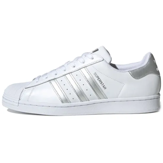 Adidas Superstar White Silver Metallic