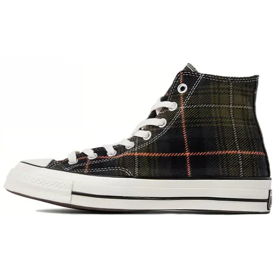 Converse Chuck Taylor All Star 70 Hi Plaid Pack Medium Olive