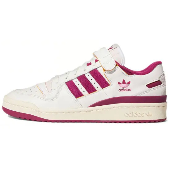Adidas Originals FORUM Skateboard Shoes Unisex Low-top White/Purple
