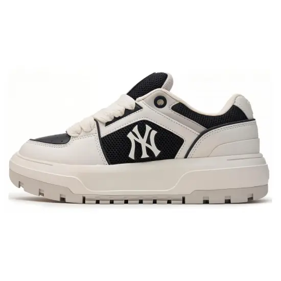 MLB Chunky Liner Casual Shoes Unisex Low-Top White Black