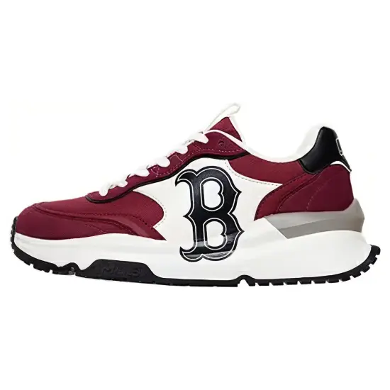 MLB Chunky Runner Running Shoes Unisex Low-Top Burgundy