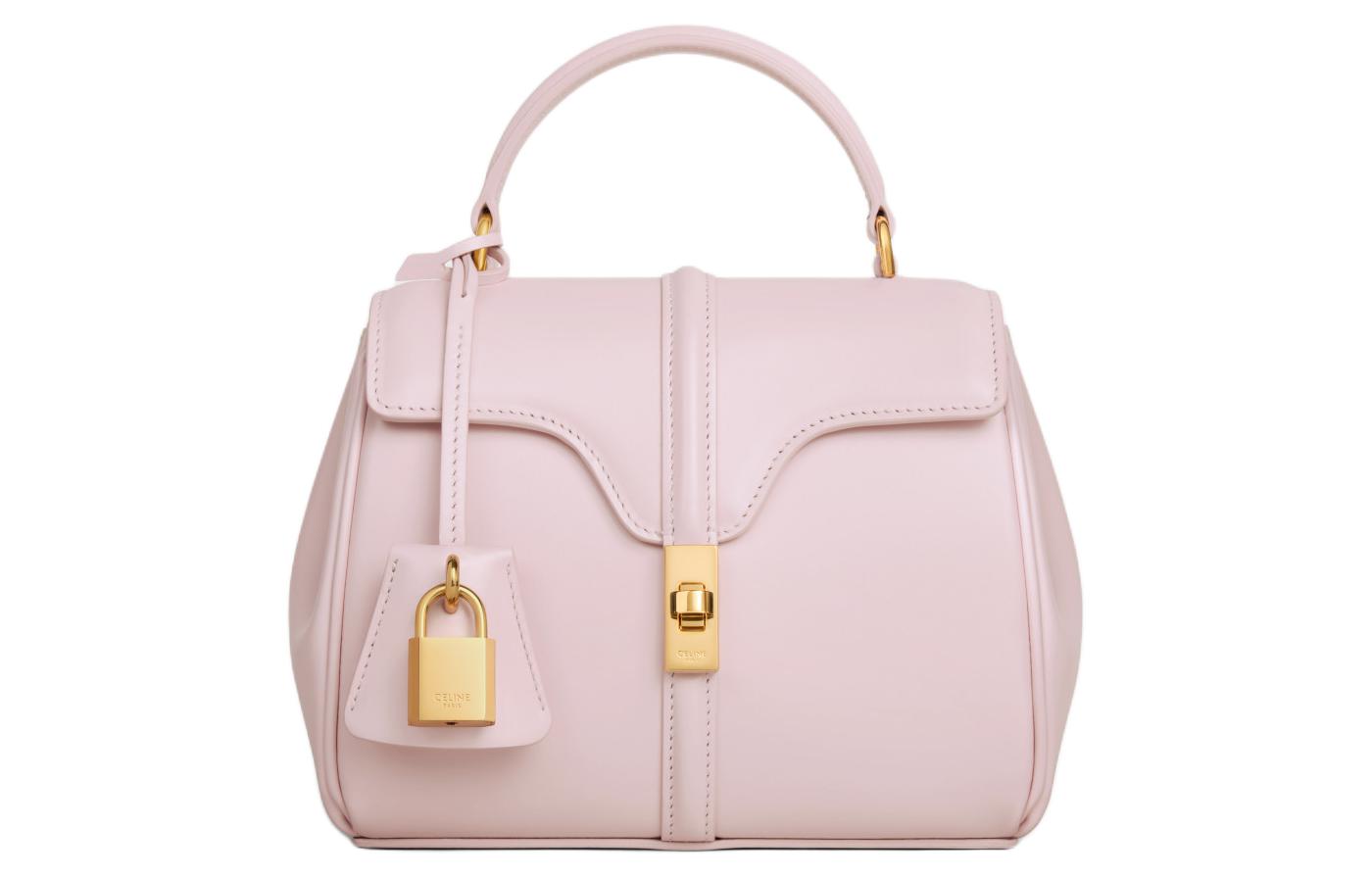 CELINE Celine, removable straps, foldable leather small fuchsia one-shoulder bag