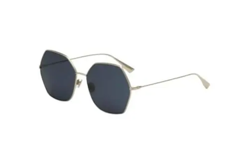 DIOR Irregular Shape Sunglasses Women's Gold