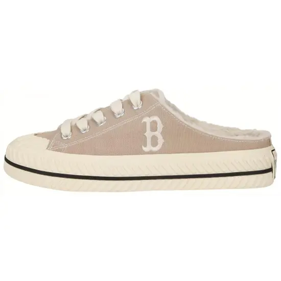 MLB Playball Mule Canvas Shoes Unisex Low-Top Brown