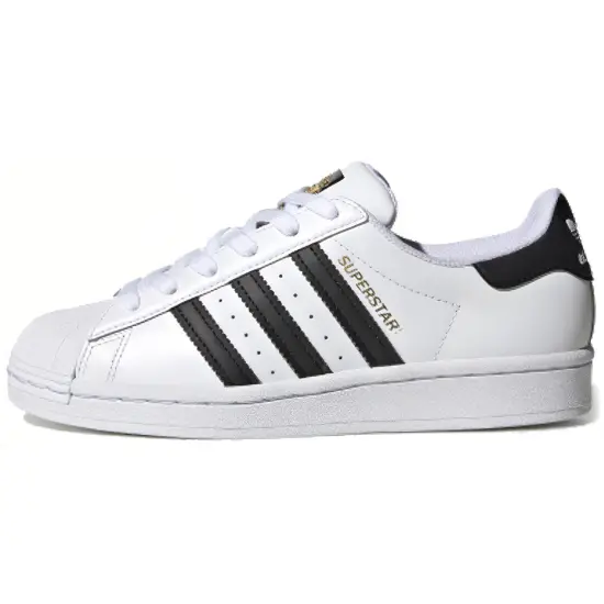 Adidas Superstar Cloud White Core Black Gold GS