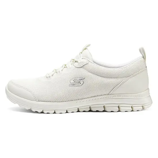 Skechers Cushioning Breathable Lightweight Low-Top Casual Shoes Women's Ivory