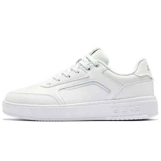 Erke Edge Wear Resistant Slip Resistant Low Top Skateboard Shoes Men's Erke White