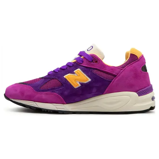 New Balance 990v2 MiUSA Teddy Santis Purple Yellow