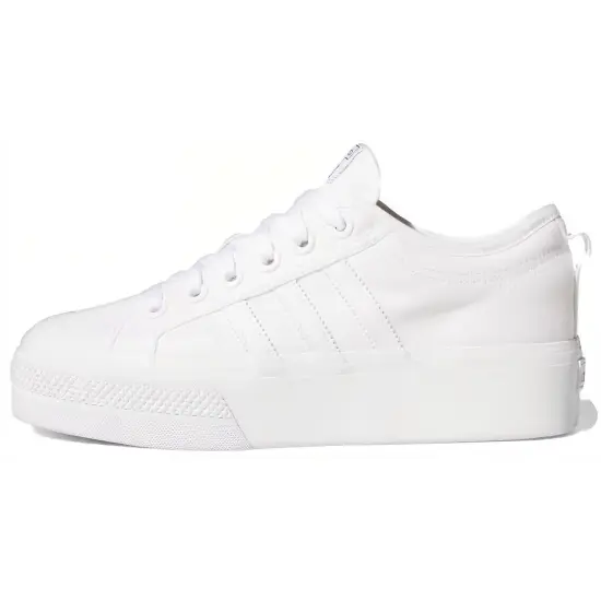 Adidas Nizza Platform Triple White Women's