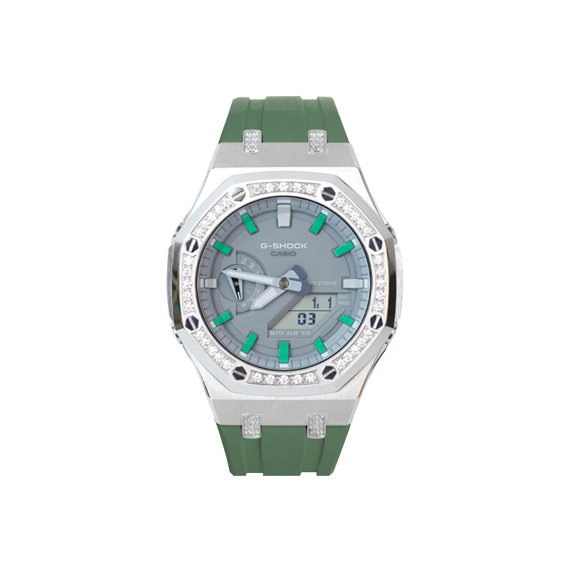 Casio, quartz rubber modified watch strap for men and women, dial, custom-made, quartz mechanism, Japanese and Korean