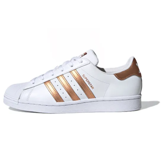 Adidas Originals Superstar White Copper Metallic Women's