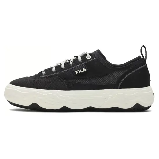 FILA Rock Canvas Shoes Men Low-Top Black
