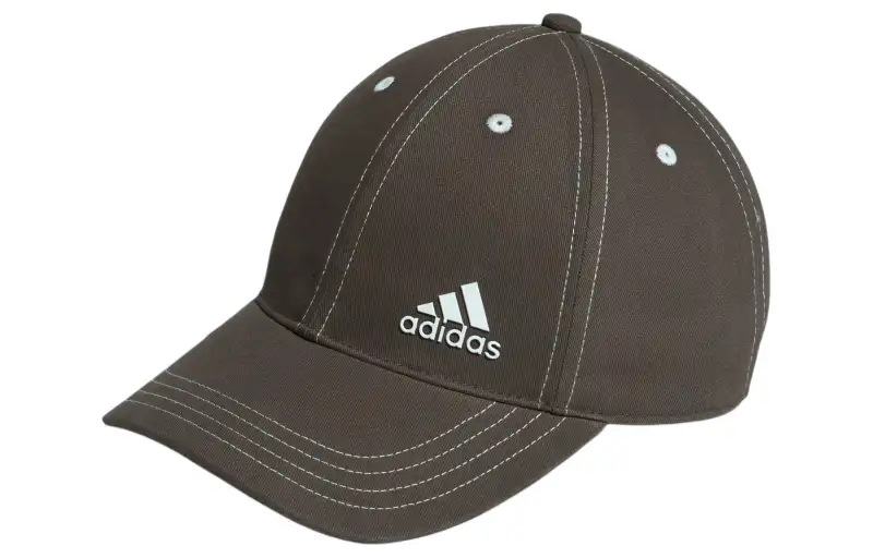 Adidas Recycled Polyester Baseball Caps Unisex Brown