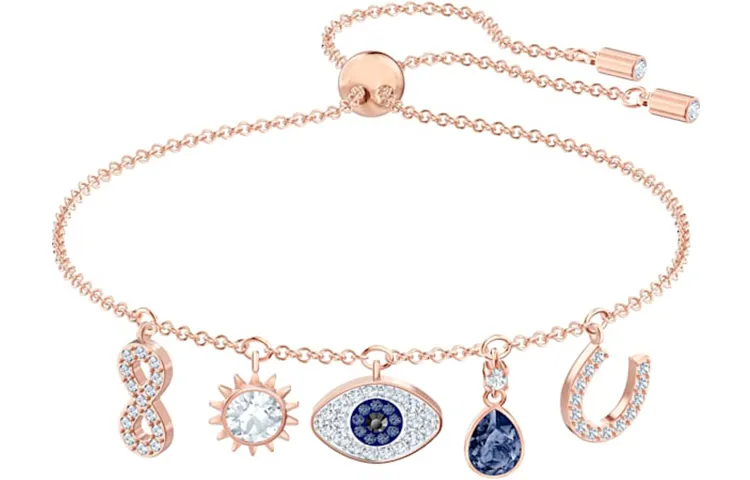 Swarovski Symbolica Rose Gold plated Bracelets Women's Blue