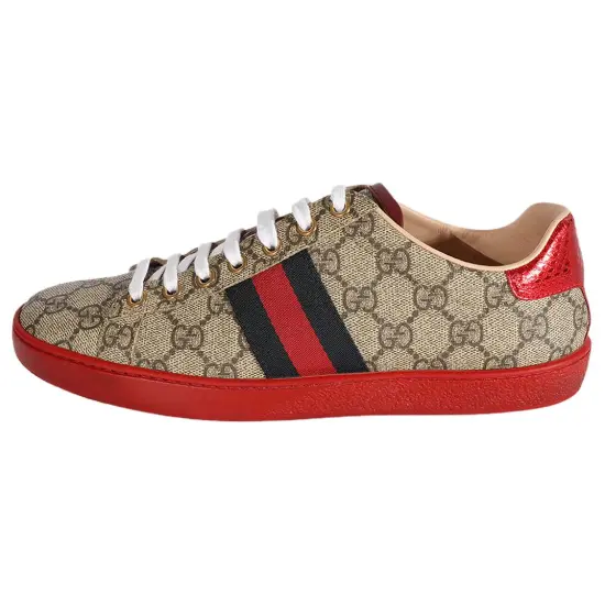 GUCCI Skateboard Shoes Women's Low-Top Brown