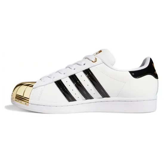adidas originals Superstar White Gold Metallic Women's