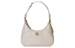 GUCCI Aphrodite Soft Leather Portable Crossbody Bag, Shoulder Bag Women's Light Beige