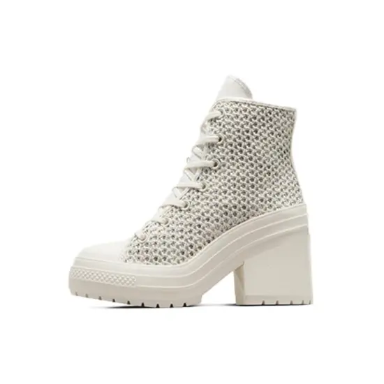 Chuck 70 De Luxe Heel Converse High 'Egret Knit' Women's