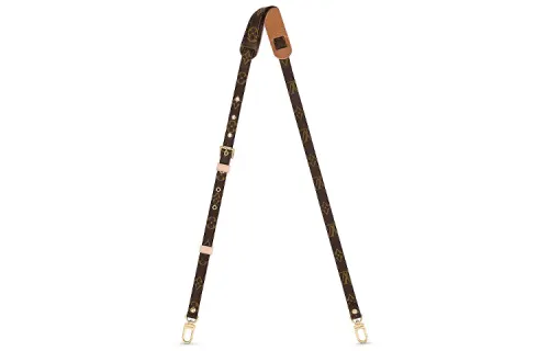 LOUIS VUITTON Leather Shoulder Straps Men's Brown