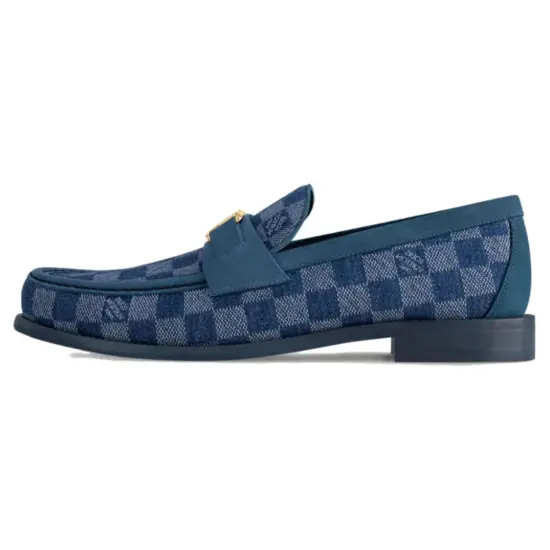 LOUIS VUITTON Major Loafers Men Blue