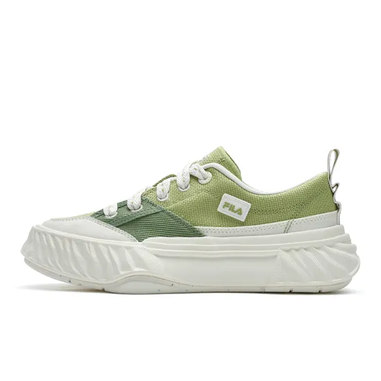 FILA Fosso Anti Slip Wear Resistant Low Top Canvas Shoes Women's Green