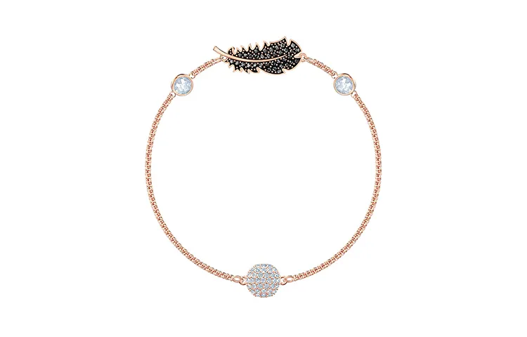 Swarovski Faux Crystal Bracelets Women's Rose Gold