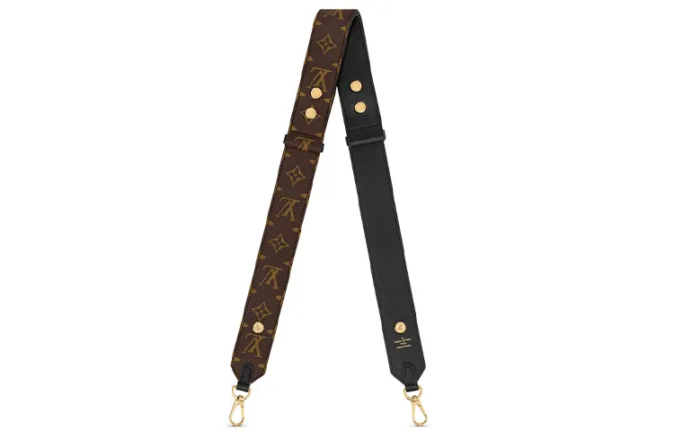 LOUIS VUITTON Shoulder Straps Women's Brown Black