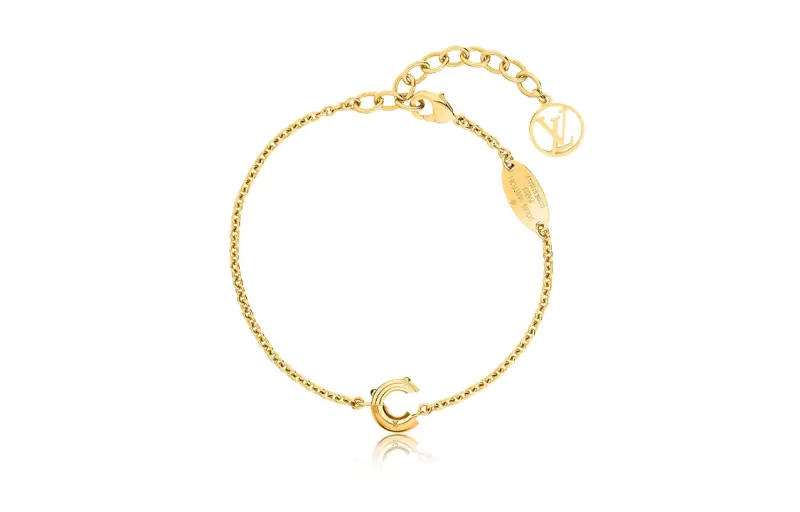 Louis Vuitton 2015 Plated Lv & Me Number 3 Bracelet costume bracelet