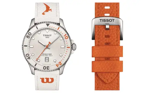TISSOT Starfish Collection Quartz Movement 300m Waterproof Unisex Watch 40mm White Dial Stainless Steel Case