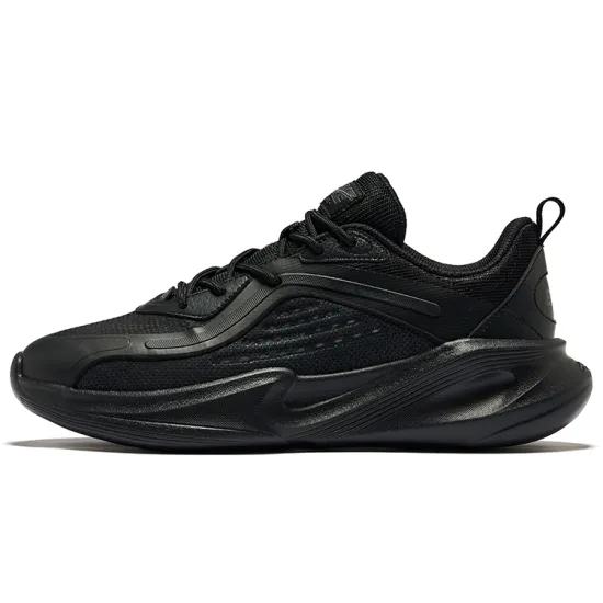 Erke Casual Shoes Men Low-Top Jet Black