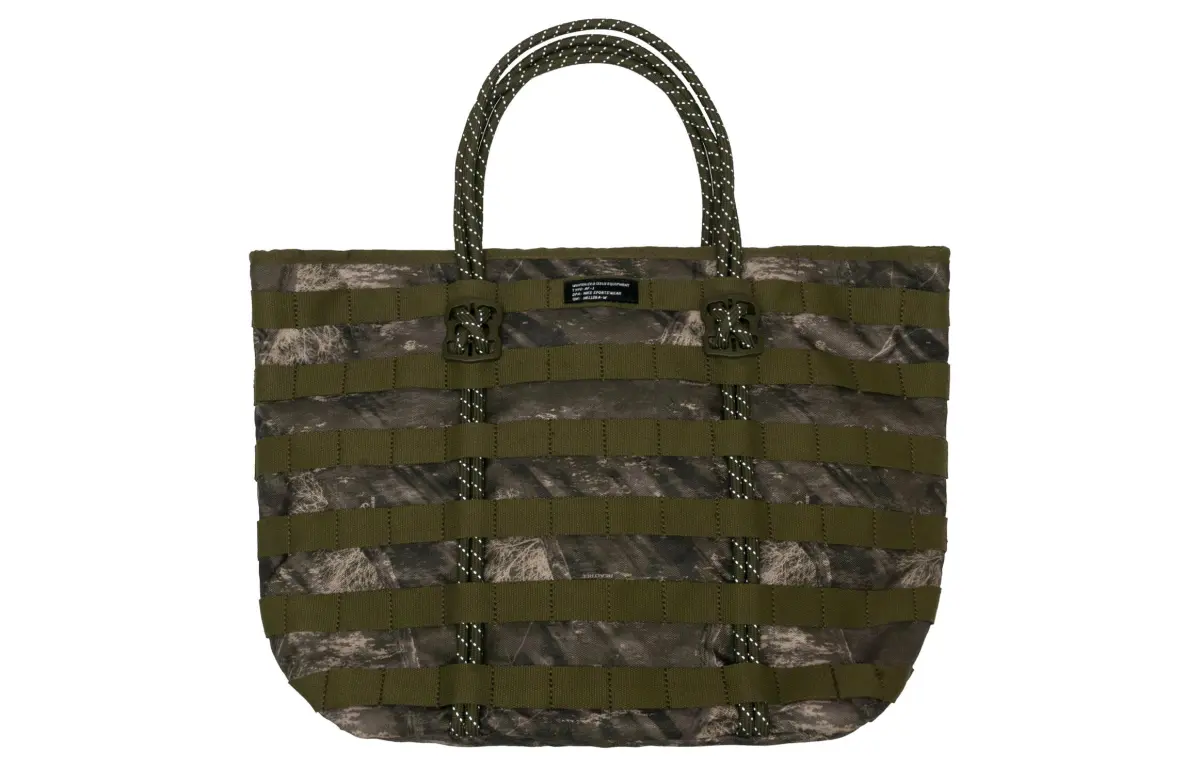 Nike Polyester Tote Bag, Shopping Bag, Handbag, Shoulder Bag Regular Unisex Green Camouflage