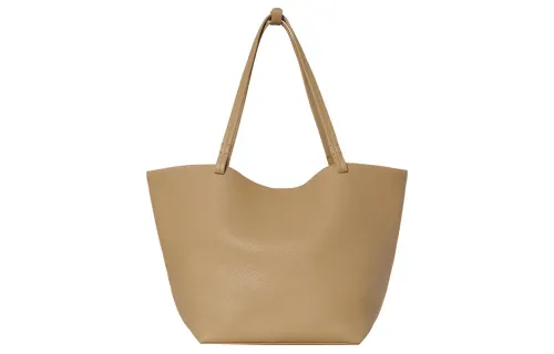 THE ROW Leather Tote Bag, Shopping Bag, Handbag, Shoulder Bag Women's Camel