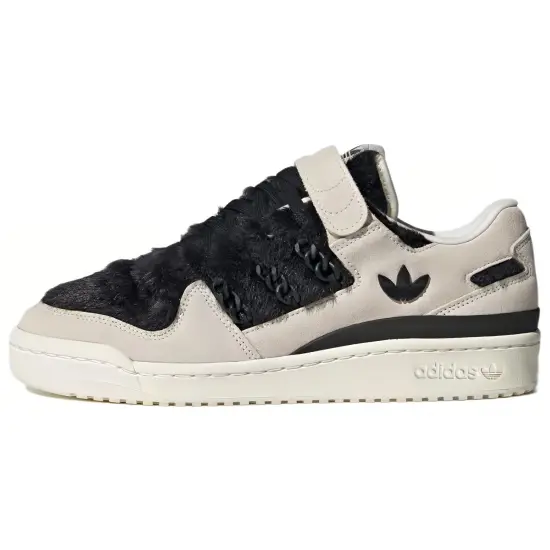 Adidas Originals FORUM Skateboard Shoes Unisex Low-top Beige/Black