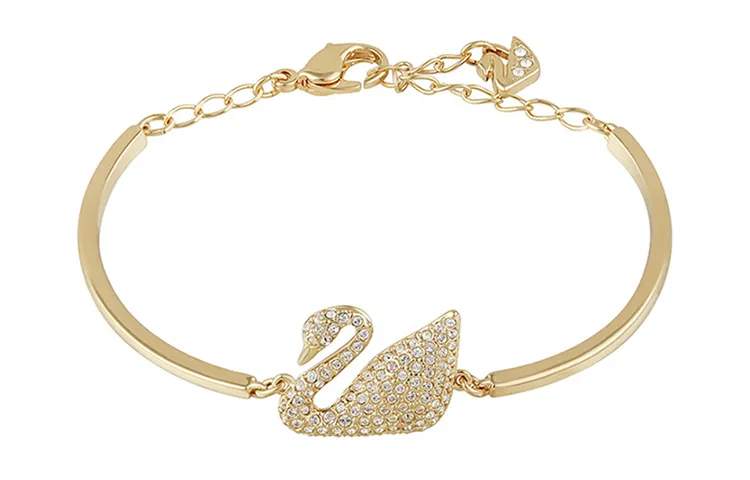 Swarovski Swan Crystal Bracelets Women's Gold
