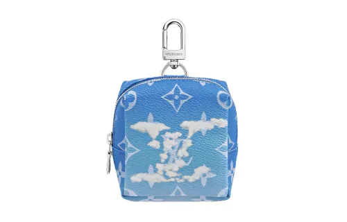 LOUIS VUITTON Squared Pouch Bag Charm Clouds Monogram