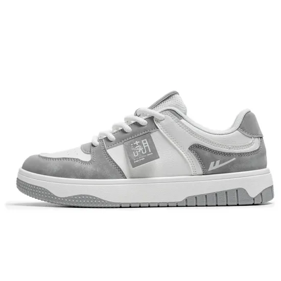 WARRIOR Skateboard Shoes Men Low Top Gray