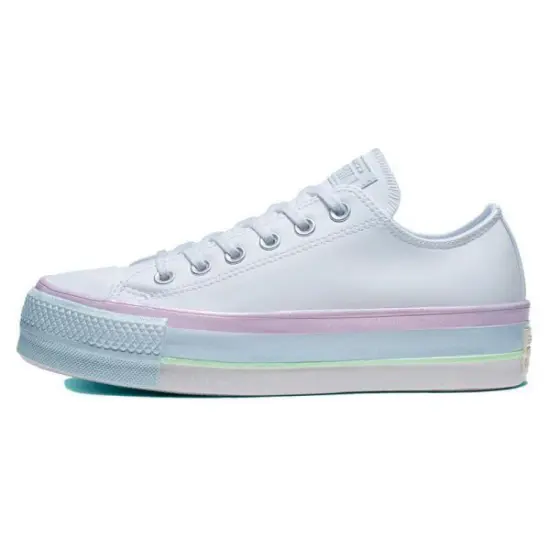 Chuck Taylor All Star Women's Converse Lift Low 'White Lilac Blue' Women's